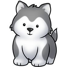 Cutepuppyclipart dogs and puppies. Husky clipart adorable puppy