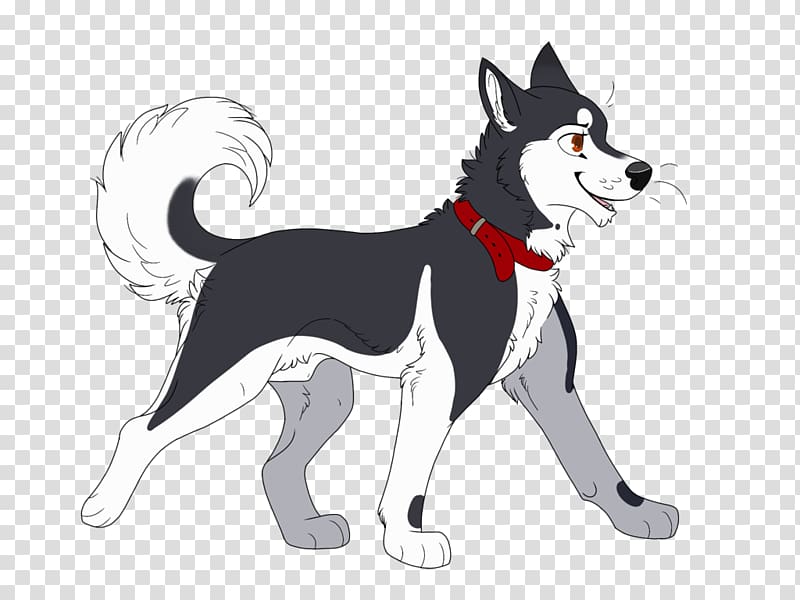 husky clipart dog collar tag