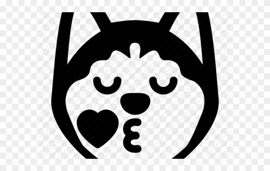 husky clipart emoji
