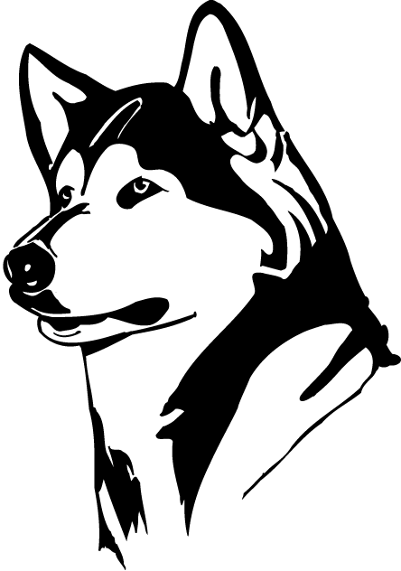 husky clipart pumpkin stencil