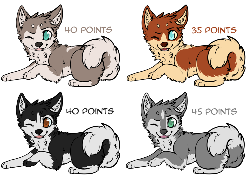 Puppies adoptables by skaylyt. Husky clipart puppie