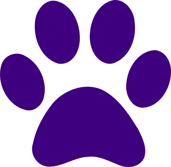 husky clipart purple
