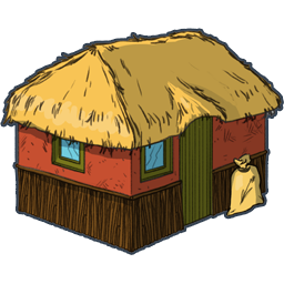 hawaii clipart hut
