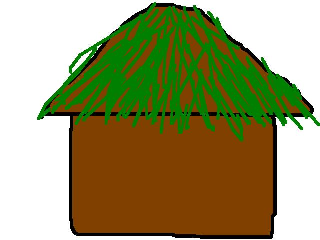 hut clipart ancient village