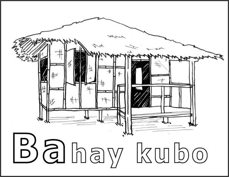 hut clipart bahaykubo