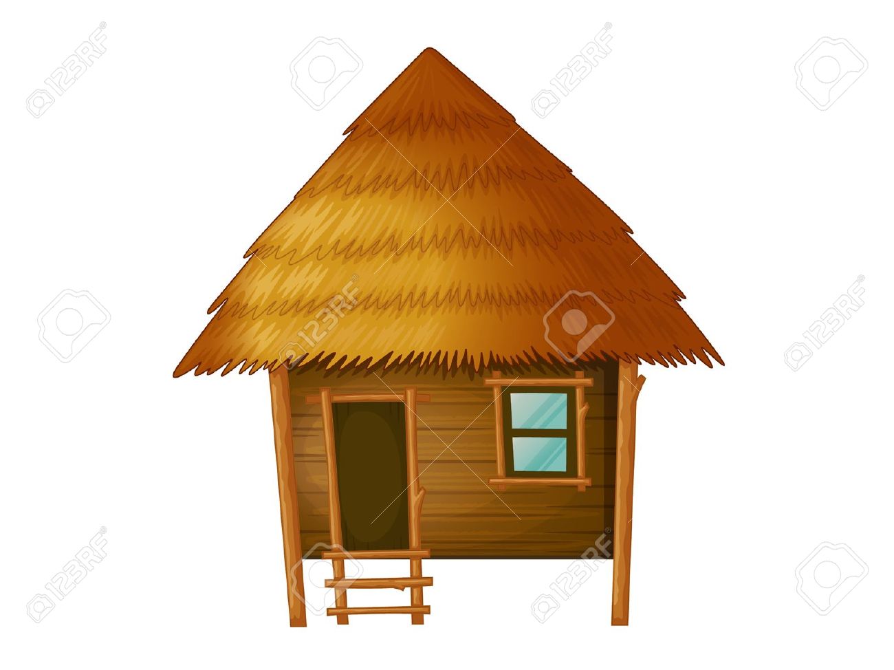 hut clipart bungalow