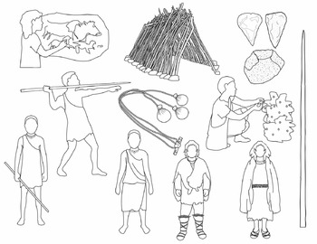 hut clipart early human