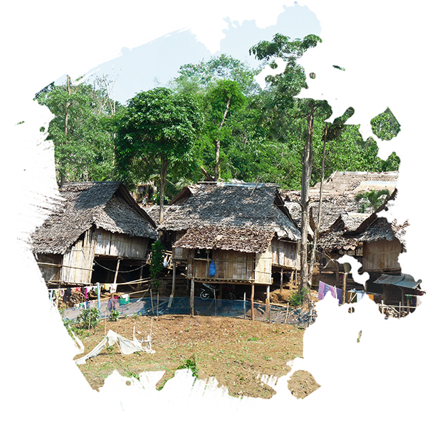 hut clipart rural village