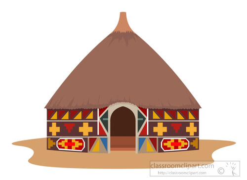 hut clipart tribal