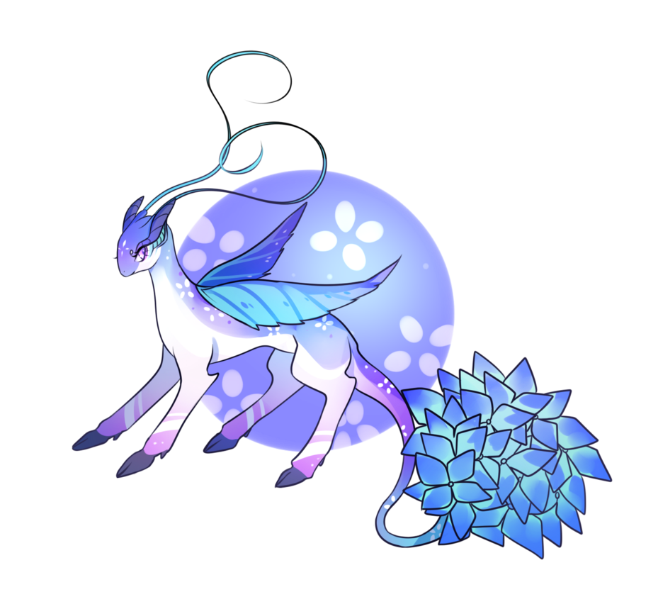 Drafleur by sarawrdopts on. Hydrangea clipart blue drawing