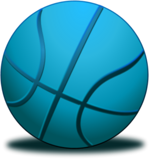 blue clipart basketball