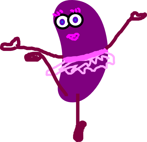 purple clipart jelly bean