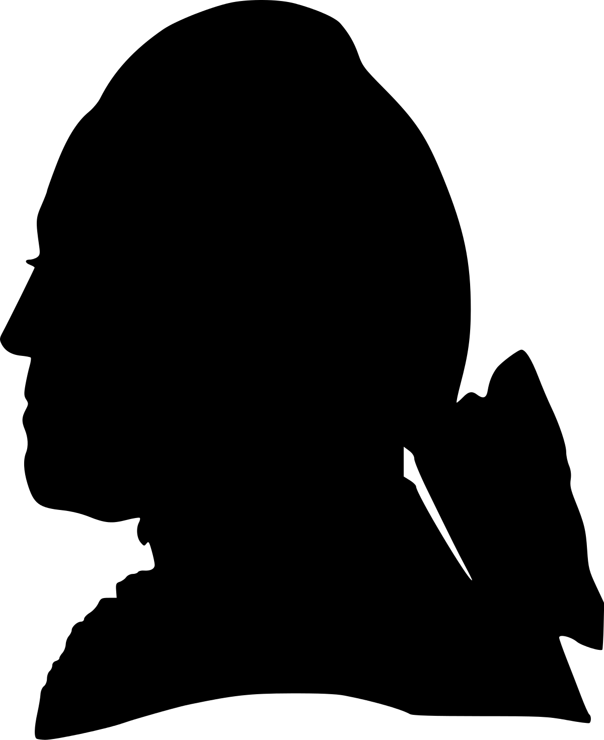 I clipart head. Silhouette of a horse