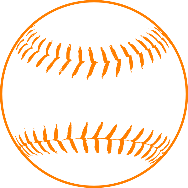 Orange clipart softball. Clip art at clker