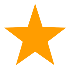 I clipart star. Red template orange