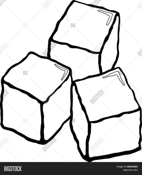 Cube free images at. Ice clipart black and white