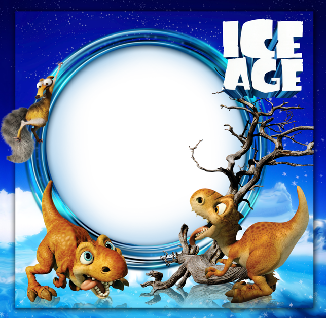 Kids photo frame gallery. Otter clipart ice age