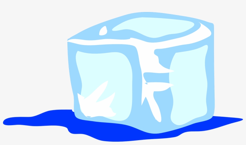 Cube water drink cold. Ice clipart frozen ice