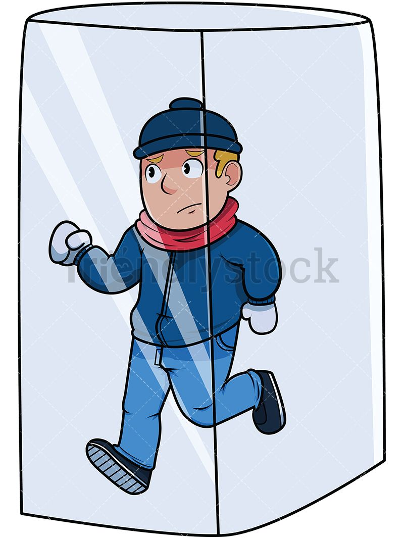ice clipart frozen man