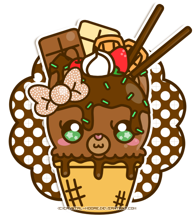 Foxy cream ver by. Ice clipart fudge