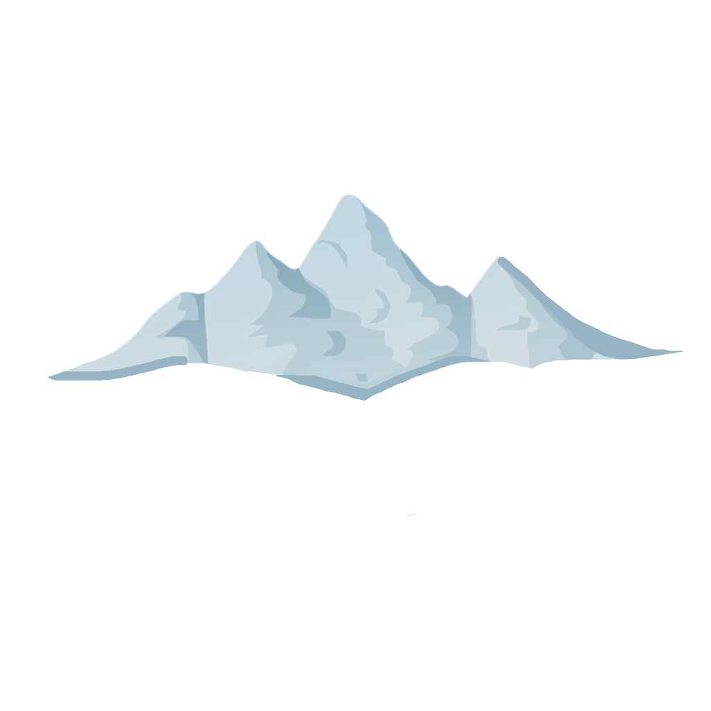 ice clipart mountains