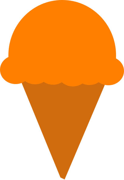 icecream clipart orange