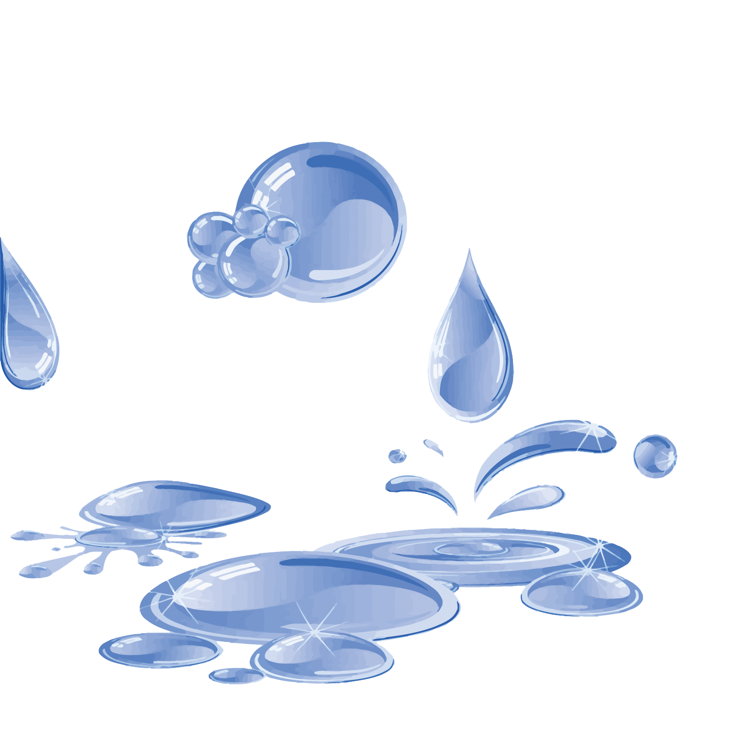 Ice clipart puddle. Water blue a pool
