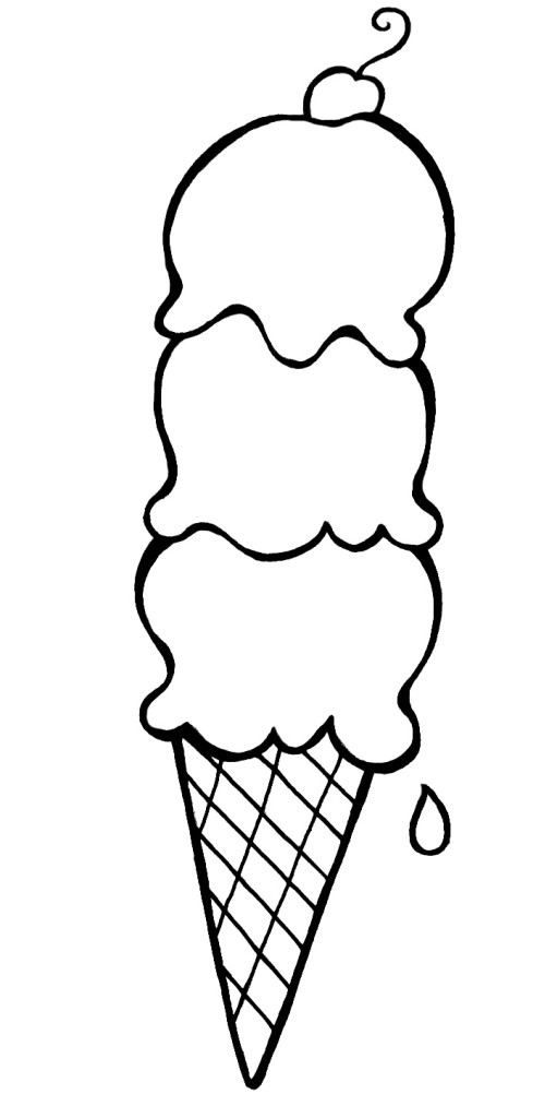 icecream clipart ice creamblack white
