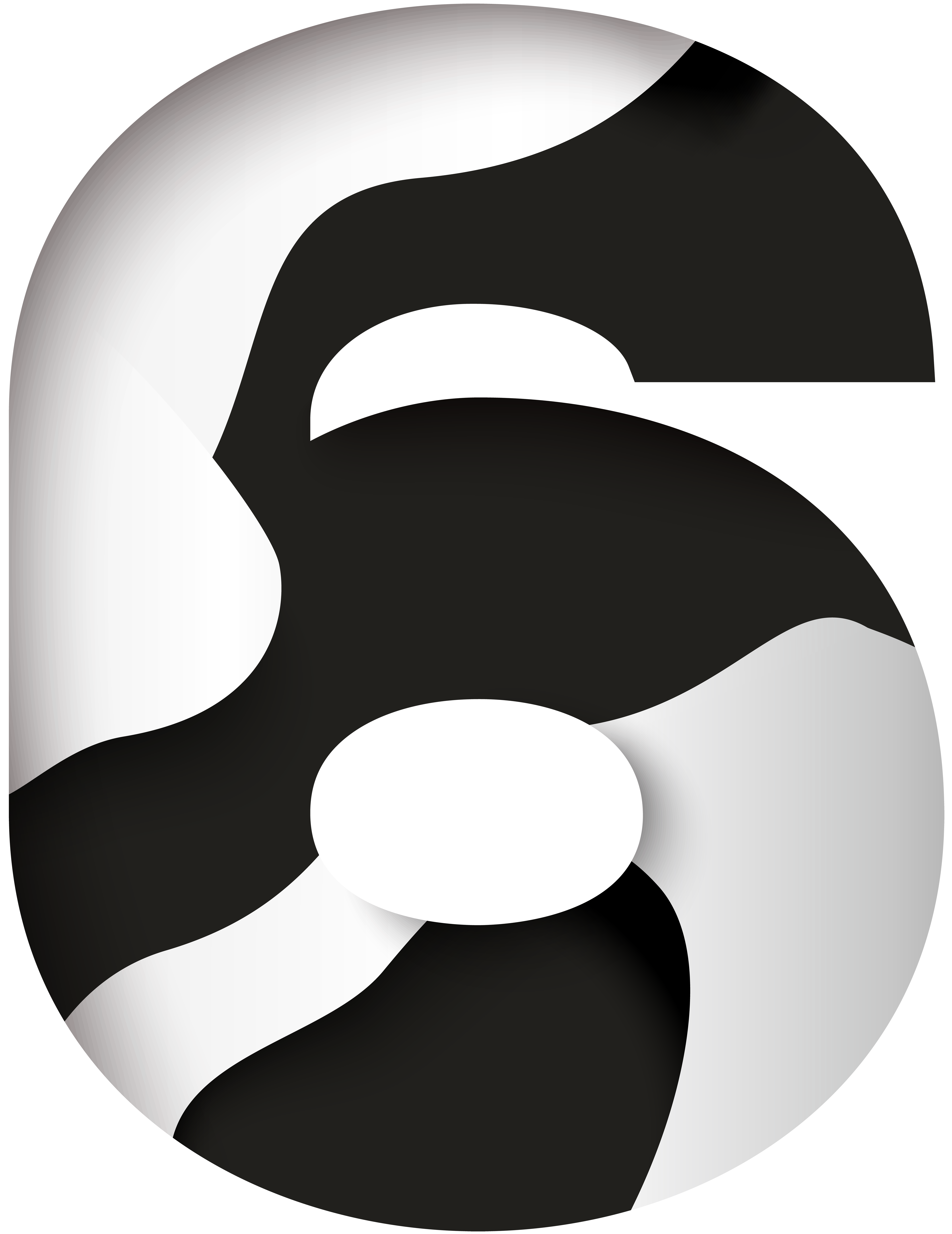 number 4 clipart black and white