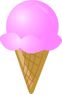 icecream clipart pink