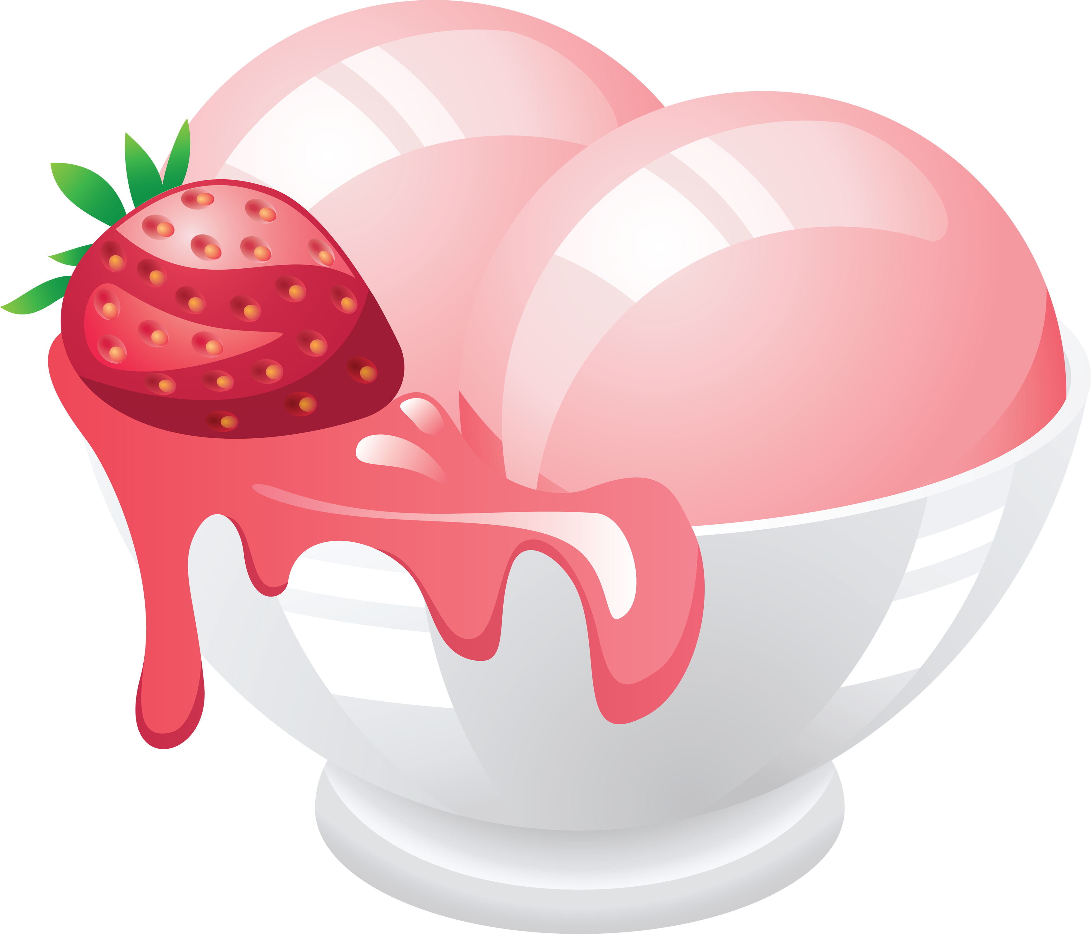 icecream clipart strawberry