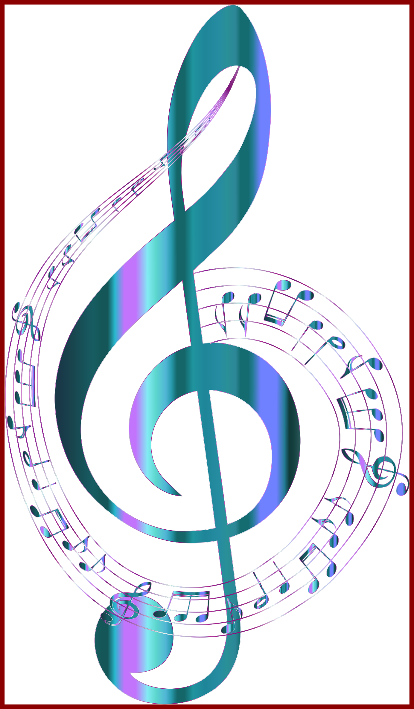 Ice clipart typography. Appealing turquoise musical notes