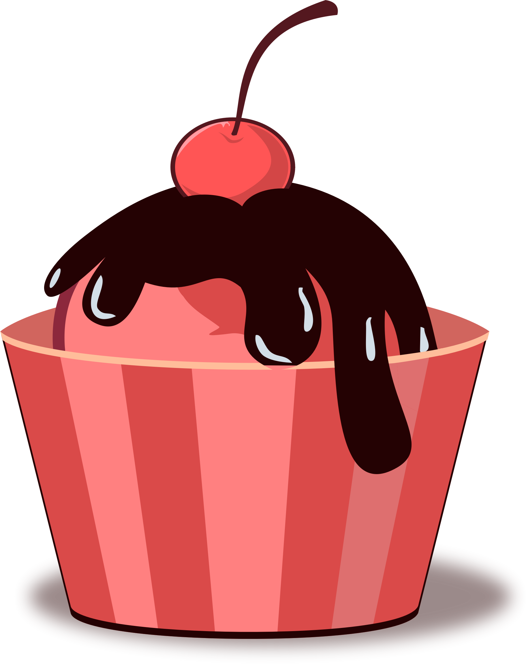 red clipart ice cream