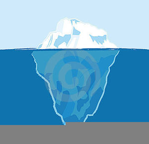 Tip of the free. Iceberg clipart