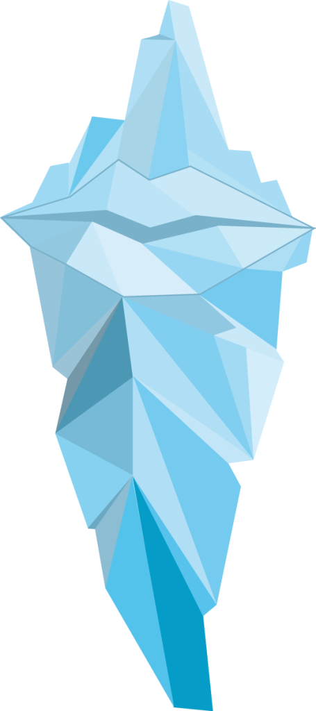 Iceberg clipart diagram.  collection of transparent