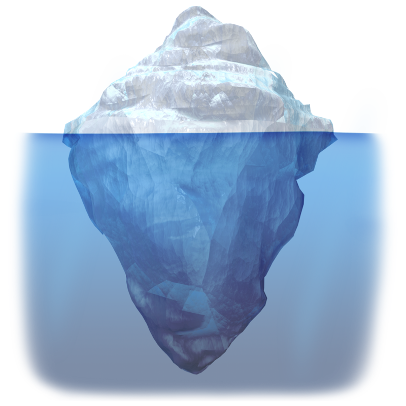 Correspondence for fixing things. Iceberg clipart powerpoint