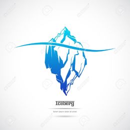 iceberg clipart silhouette