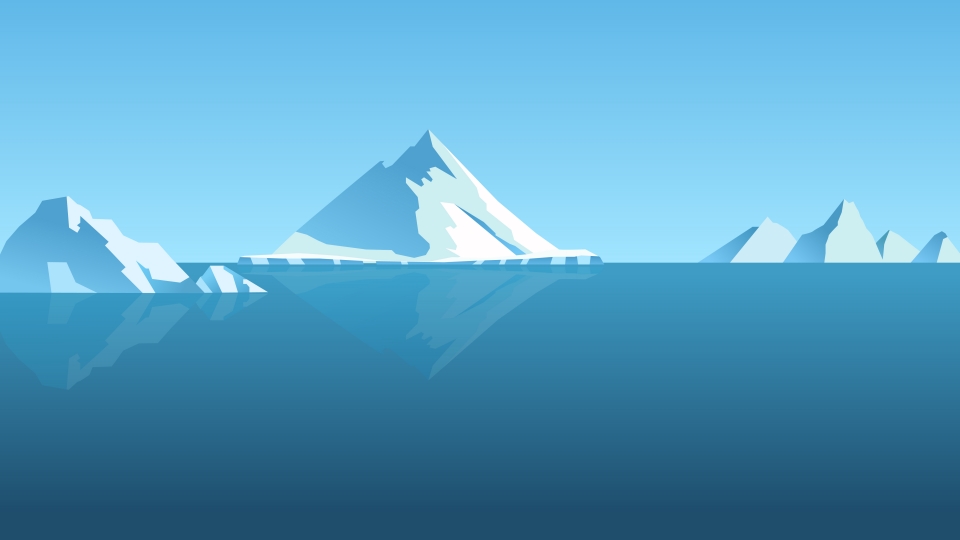 iceberg clipart simple