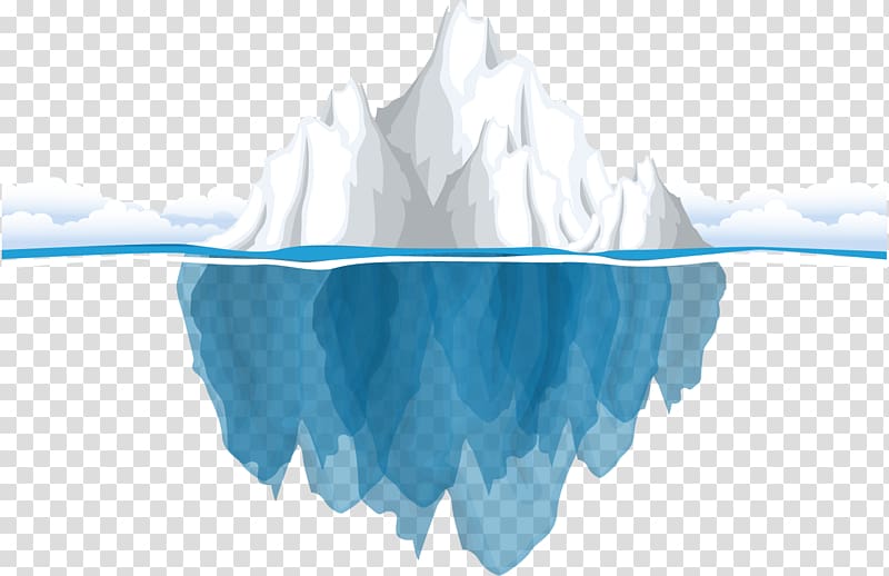 Iceberg clipart tip the iceberg, Iceberg tip the iceberg Transparent ...