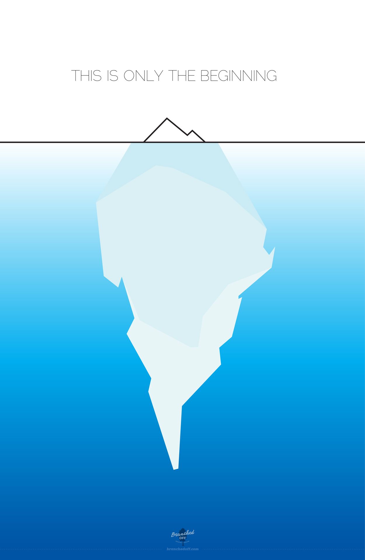 success iceberg sign