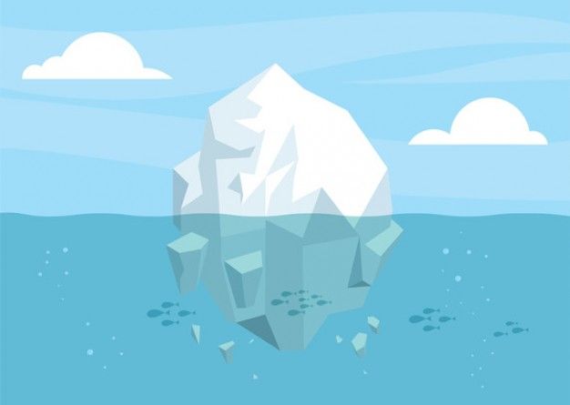 iceberg clipart vector