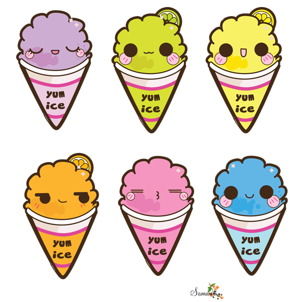 icecream clipart kawaii