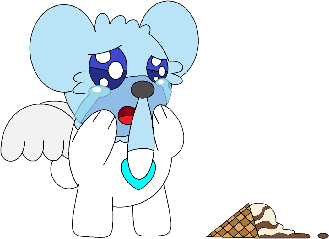 The cubchoo and ice. Icecream clipart lick