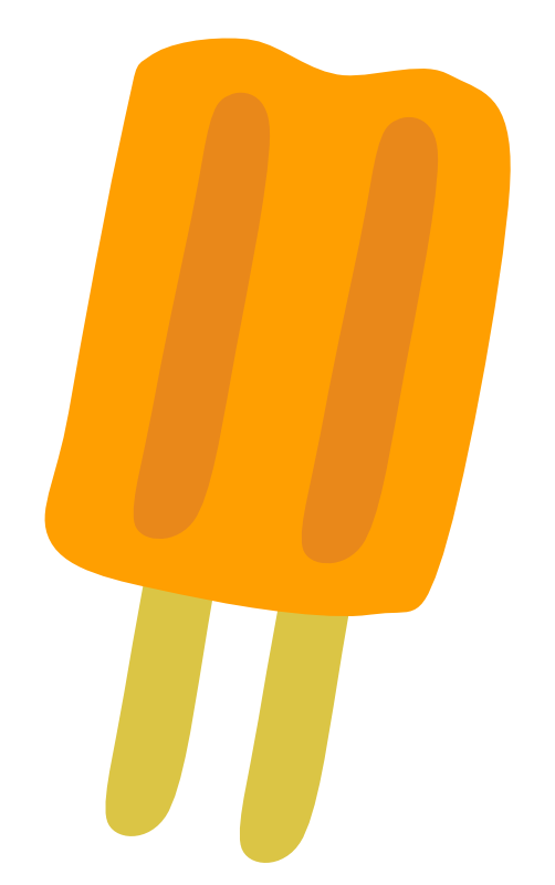 Icecream clipart orange. Popsicle by scout a