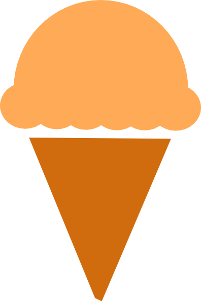 Icecream clipart orange. Ice cream silhouette clip