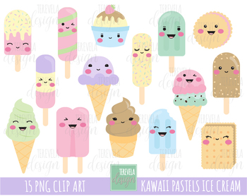 icecream clipart pastel