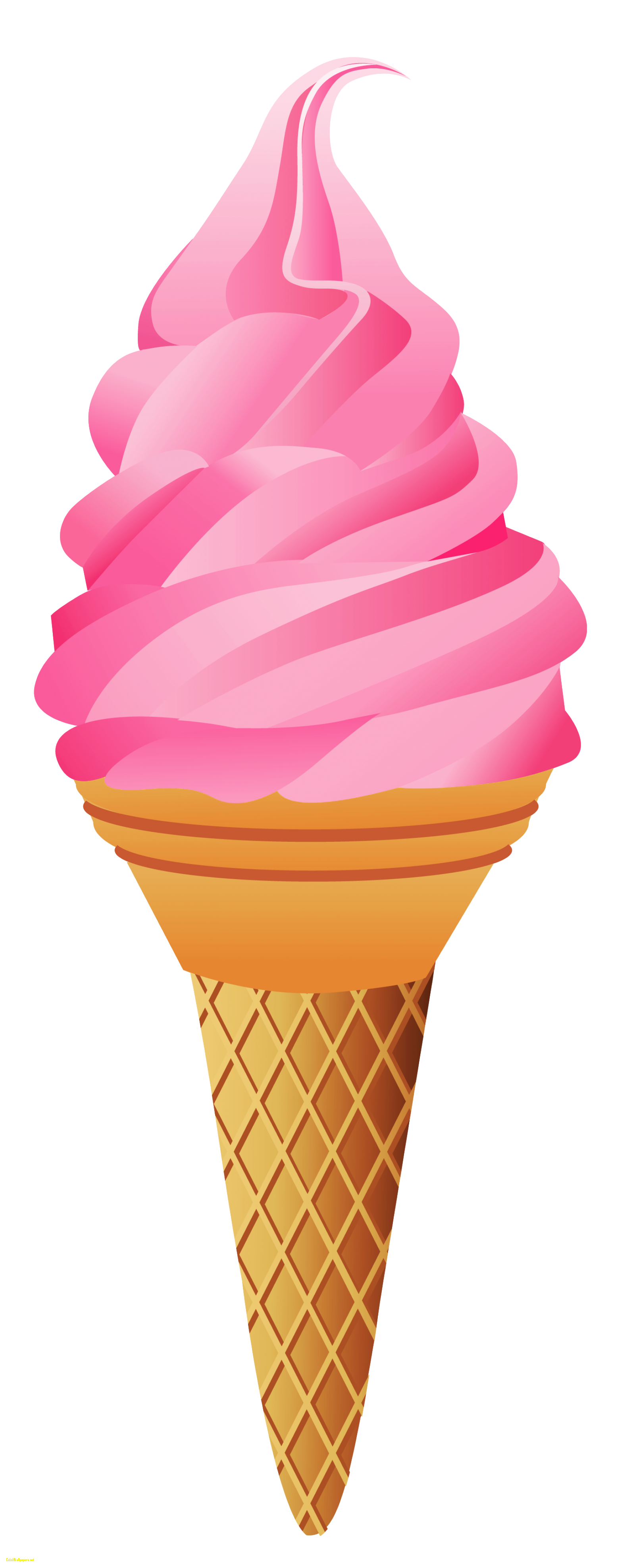 strawberries clipart ice cream cone
