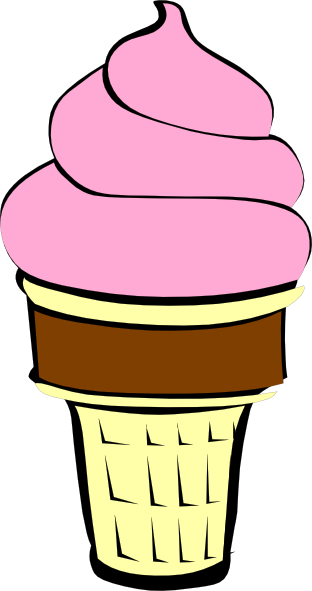 icecream clipart strawberry