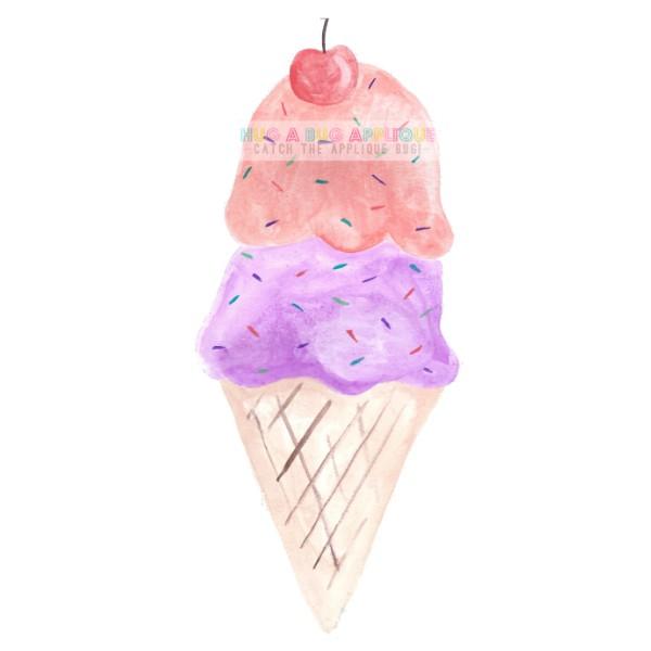 icecream clipart watercolor