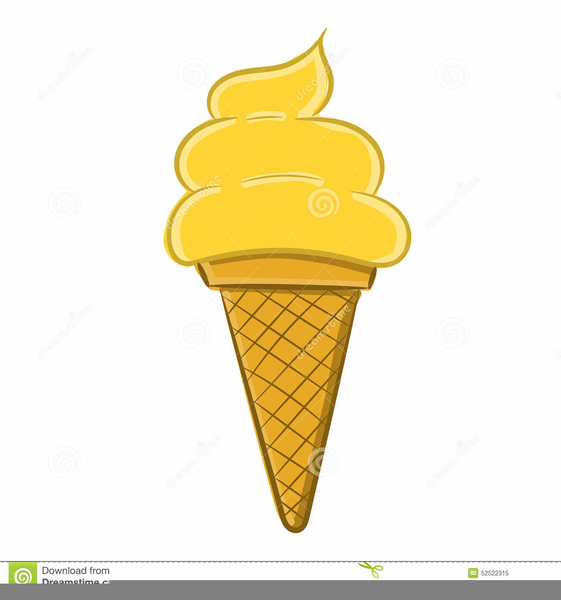 icecream clipart yellow